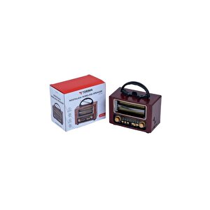Torima Ns-02 Brown Nostajik Radyo Bluetooth Hoparlör Kahverengi