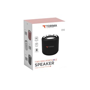 Torima D12 Taşınabilir Kablosuz Bluetooth Hoparlör Kırmızı Kırmızı