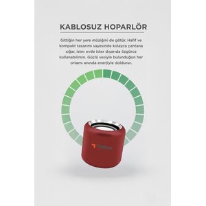 Torima Bluetooth Hoparlör Taşınabilir Speaker D12 Kırmızı Kırmızı