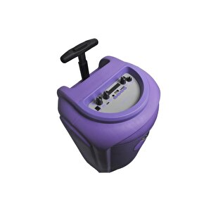 Torima Kts-2111 Mor Rgb Ledli Mikrofonlu Tekerlekli Bluetooth Hoparlör Speaker Mor
