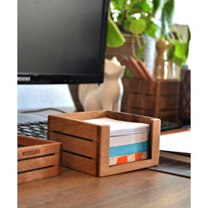 3line Küp Not Kağıdı Kutusu - 97mm X 96mm X 57mm - Woodsaka