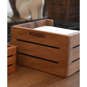 3line Küp Not Kağıdı Kutusu - 97mm X 96mm X 57mm - Woodsaka