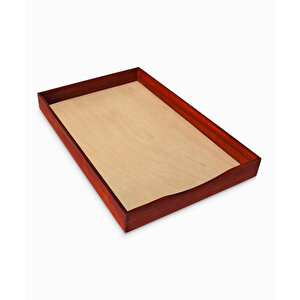 A4 Kağıt Ve Evrak Kutusu - Paduk Ağacından - 338mm X 225mm X 35mm - Woodsaka