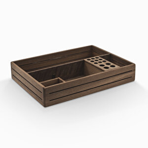 3line Organizer - Ceviz - 198mm X 262mm X 50mm - Woodsaka