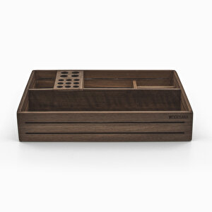 3line Organizer - Ceviz - 198mm X 262mm X 50mm - Woodsaka