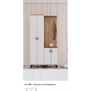 Vns Home Living  Modern Portmanto Raflı Ayakkabılık Vestiyer