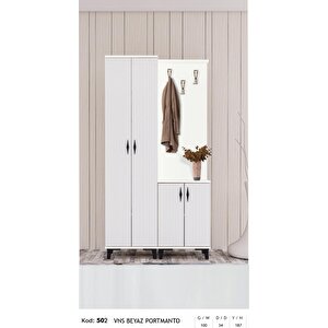 Vns Home Living  Modern Portmanto Raflı Ayakkabılık Vestiyer