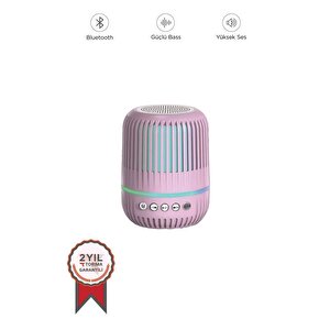 Torima Gts-2150 Pembe Kablosuz Taşınabilir Rgb Işıklı Bluetooth Hoparlör Speaker Pembe
