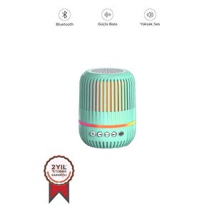 Torima Gts-2150 Yeşil Kablosuz Taşınabilir Rgb Işıklı Bluetooth Hoparlör Speaker Yeşil