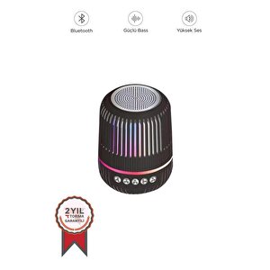 Torima Gts-2150 Siyah Kablosuz Taşınabilir Rgb Işıklı Bluetooth Hoparlör Speaker Siyah