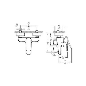 Vitra X-line Banyo Bataryası (a42324 Exp) Artema