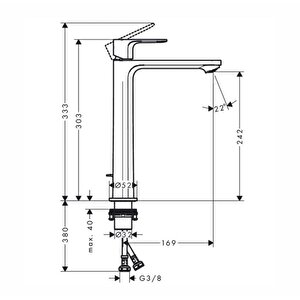 Hansgrohe Rebris S Lavabo Bataryası 240 72590000