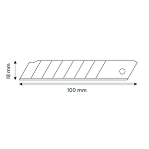 Vip-tec Profesyonel 18mm Metal Maket Bıçağı Yerli Üretim