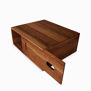 Reka Bilgisayar Yanı Masa Düzenleyici - Monitor Altlığı - Küçük - 260mm X 219mm X 102mm - Woodsaka