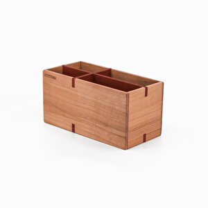 Kiraz & Paduk Kalemlik - Büyük - 178mm X 88mm X 90mm - Woodsaka