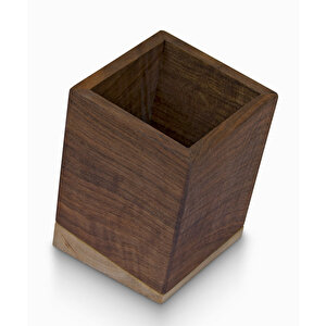 Meru - Eğimli Kalemlik - 80mm X 80mm X 110mm - Woodsaka
