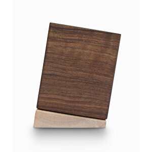 Meru - Üç Bölümlü Eğimli Kalemlik - 80mm X 240mm X 110mm - Woodsaka