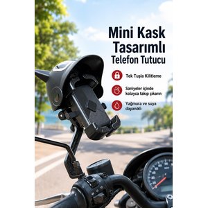 Torima Telefon Tutucu Kedili Motorsiklet Bisiklet Oto Aksesuarları Jx047 Siyah