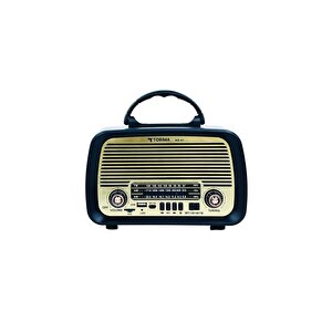 Torima Ns-01 Kahverengi Nostajik Radyo Bluetooth Hoparlör