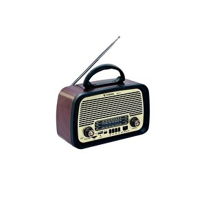 Torima Ns-01 Kahverengi Nostajik Radyo Bluetooth Hoparlör