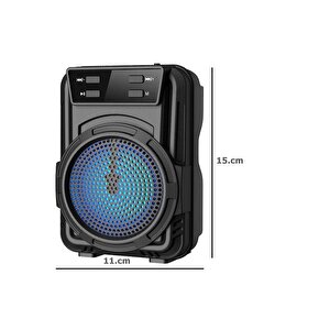 Gts-1346 Rgb Ledli Bluetooth Hoparlör Usb-tf-fm Radyo
