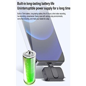 2 Adet Kablosuz Yaka Mikrofonu Lightning 2'li Mini Mikrofon K9