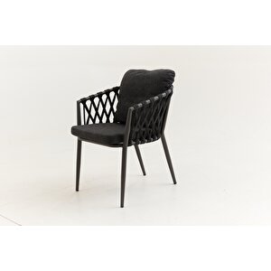 Rapunzel  Bahçe Balkon Bistro Set Antrasit