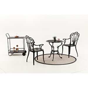 Black Döküm Bistro Set