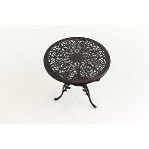Black Döküm Bahçe Balkon  Bistro Set