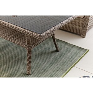 Vivaldi Rattan Bahçe Balkon  Köşe Takımı Krem