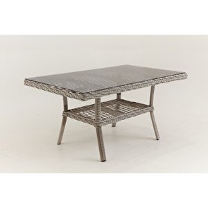 Calista Rattan Bahçe Balkon Oturma Grubu - Krem