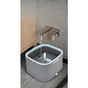 Torima Tmp-02 Temiz Kirli Suyu Ayıran Otomatik Temizlik Seti 3 + Extra Mop Bezli Paspas
