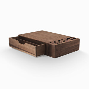 Reka Çekmeceli Kalemlik Organizer - 285mm X 170mm X 60mm - Woodsaka