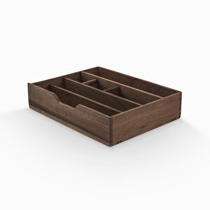 Reka Çekmeceli Kalemlik Organizer - 285mm X 170mm X 60mm - Woodsaka