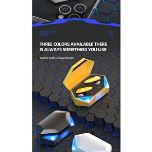 Oyuncu Kulaklığı Kablosuz Kulakiçi Rgb Işıklı Çift Mikrofonlu 3 Modlu Bluetooth 5.2 Tg-g20