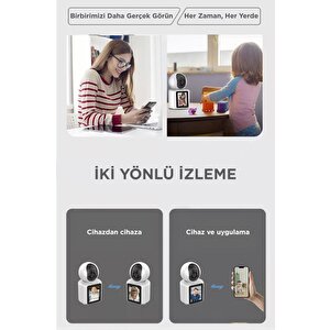 Torima Cmr-11 Monitörlü Smart Ip Full Hd 360° Akıllı Güvenlik Kamerası Bebek Kamerası