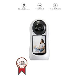 Torima Cmr17 Monitörlü Smart Ip Full Hd 360° Akıllı Güvenlik Kamerası Hareket Algılama Bebek Kamerası