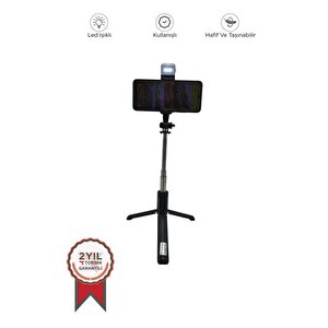 Torima Q07 Led Işıklı Kumandalı  Çok Amaçlı Tripod Selfie Çubuğu Anroid İos Uyumlu