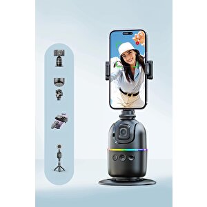 Torima P03 Yüz Takip 360° Gimbal Öz Çekim Telefon Sabitleyici Tutucu Video Akıllı Tripod