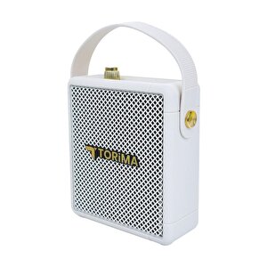Torima Beyaz D21 Taşınabilir Tasarım Bluetooth Hoparlör