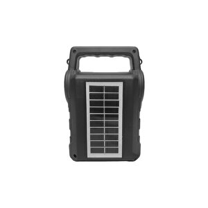 Torima Kts-1706 Siyah Taşınabilir Güneş Enerjili Fenerli Bluetooth Hoparlör