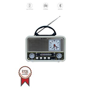 Torima Ns-03 Gold Nostajik Radyo Bluetooth Hoparlör