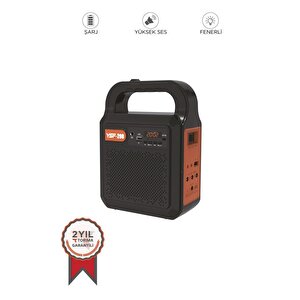Torima Ysf-200 Siyah Güneş Enerjili Panelli Fenerli Bluetooth Kamp Hoparlör