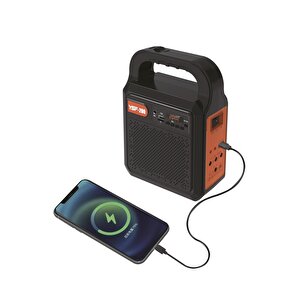 Torima Ysf-200 Siyah Güneş Enerjili Panelli Fenerli Bluetooth Kamp Hoparlör