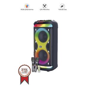 Torima Bts-1993 Siyah Rgb Ledli Mikrofonlu Kumandalı Bluetooth Hoparlör Parti Speaker