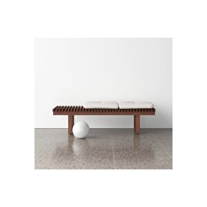 Doğal Ahşap Izgaralı Bench