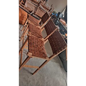 Gerçek Deri Bar Sandalyesi