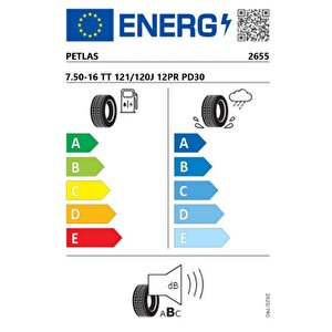 7.50-16 Tt 121/120j 12pr Pd30 Düz Kamyonet Lastiği (üretim Tarihi:2024)