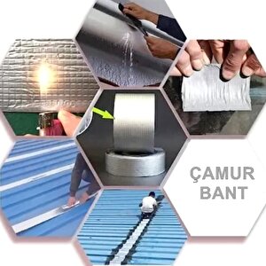 Çamur Bant 15cmx150cm Su Geçirmez Yalıtım Bandı Boru Çatı Çatlak Sızdırmaz Izolasyon Bandı Sakız