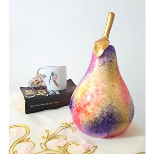 Renkli Armut Biblo Polyester, 30 Cm